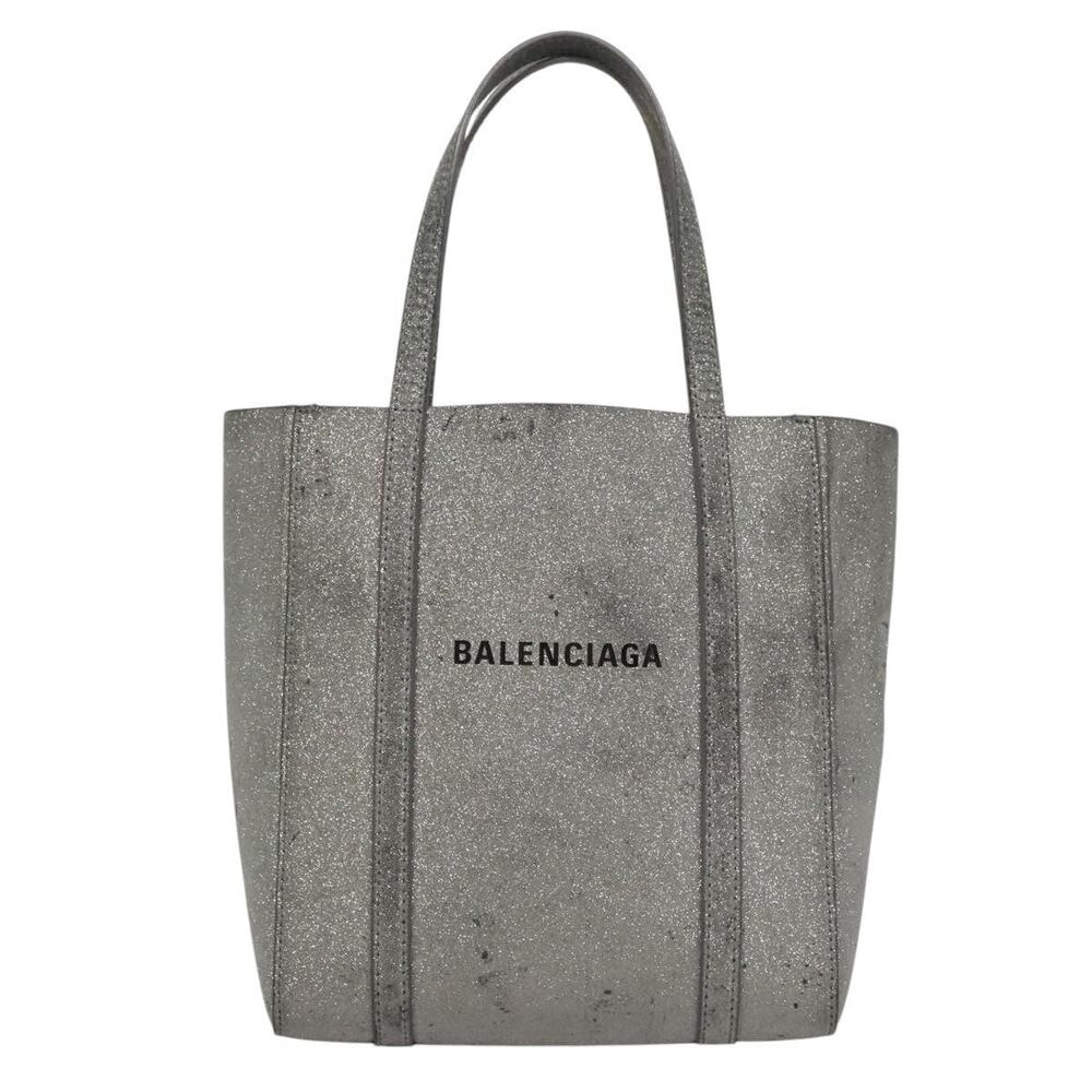 Balenciaga Leather Everyday Xxs Handbag Silver